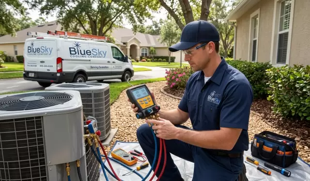 Why is There Hot Air Blowing from My AC Unit? – Bluesky Cooling Comfort featured image